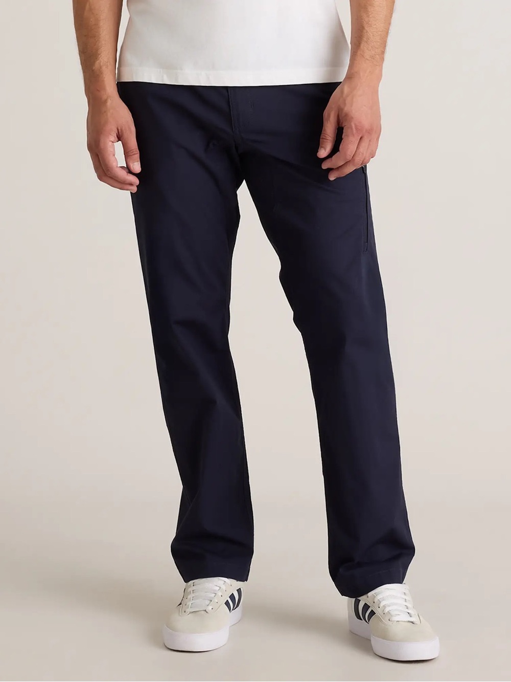 NEW Quince Organic Stretch Ripstop Straight Pants Mens Medium Deep Navy Travel